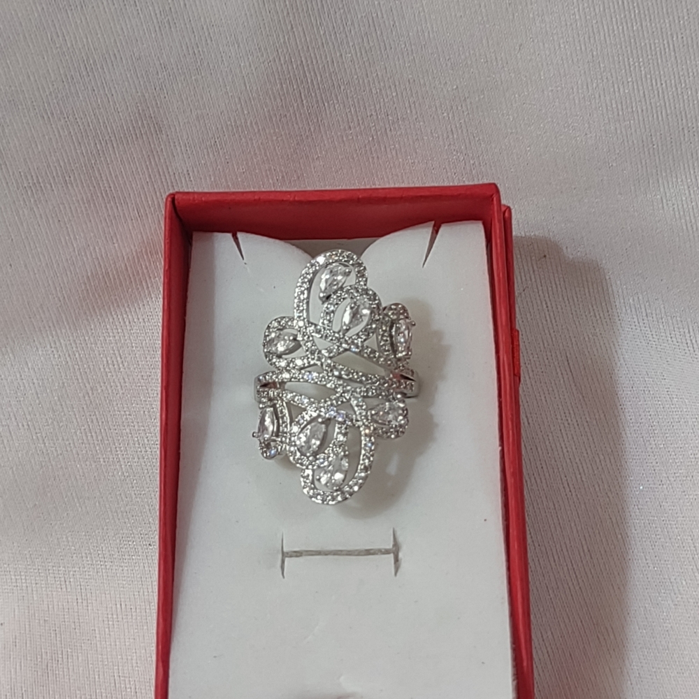 Sterling 925 Statement Ring sz 10